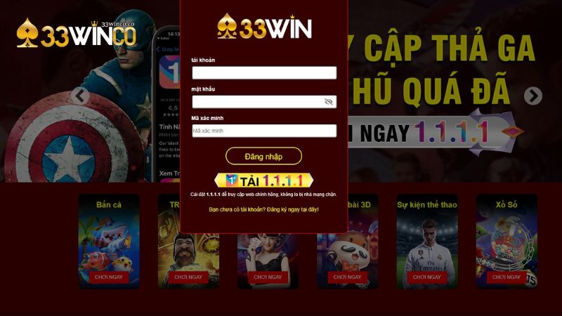 Một số vấn đề thường gặp khi đăng nhập 33Win