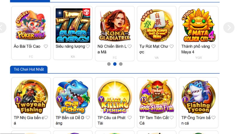 3+ sản phẩm hot tại bắn cá 33Win